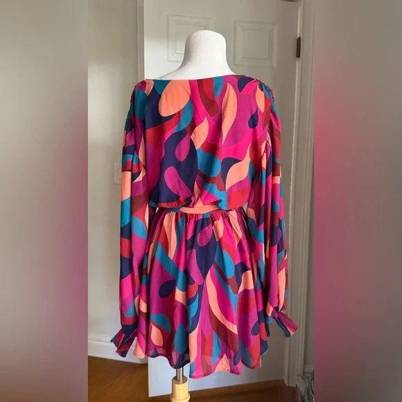 Vibrant Multicolor Women's Dress - Picture 4 of 6